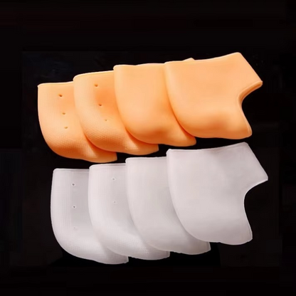 Stylectra™ Premium Silicone Heel Pads – Heel Protector Socks for Cracked Heels, Pain Relief & Comfort