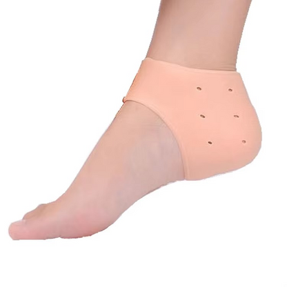 Stylectra™ Premium Silicone Heel Pads – Heel Protector Socks for Cracked Heels, Pain Relief & Comfort