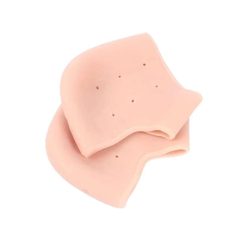 Stylectra™ Premium Silicone Heel Pads – Heel Protector Socks for Cracked Heels, Pain Relief & Comfort