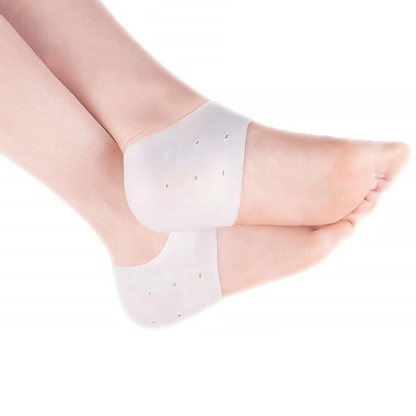 Stylectra™ Premium Silicone Heel Pads – Heel Protector Socks for Cracked Heels, Pain Relief & Comfort