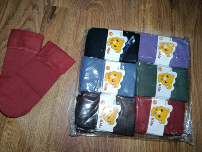 🧦 Stylectra™ Kids Fleece Socks – Ultra Soft, Warm & Stretchable (Multiple Colors)