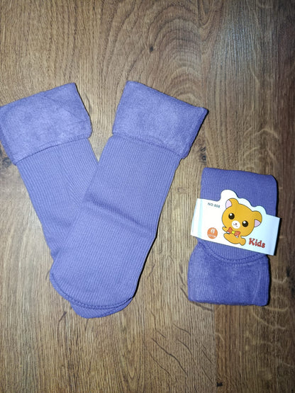 🧦 Stylectra™ Kids Fleece Socks – Ultra Soft, Warm & Stretchable (Multiple Colors)