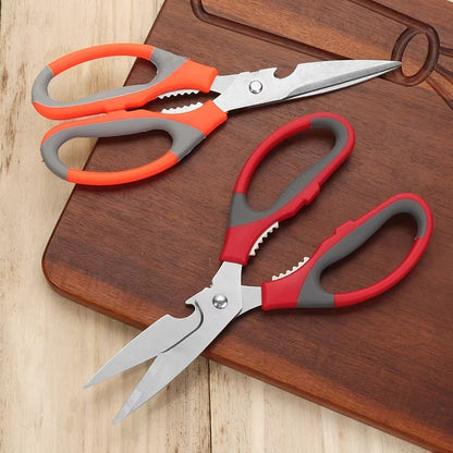 Stylectra™ Multifunction Kitchen Scissors | 5-in-1 Heavy Duty Stainless Steel Cutter for Food, Meat & Herbs