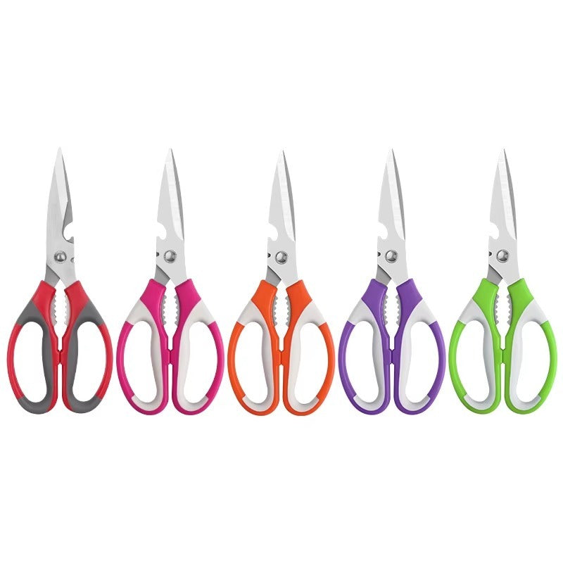 Stylectra™ Multifunction Kitchen Scissors | 5-in-1 Heavy Duty Stainless Steel Cutter for Food, Meat & Herbs