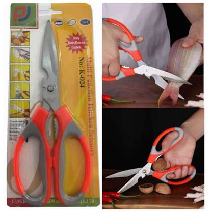 Stylectra™ Multifunction Kitchen Scissors | 5-in-1 Heavy Duty Stainless Steel Cutter for Food, Meat & Herbs