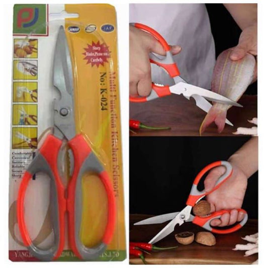 Stylectra™ Multifunction Kitchen Scissors | 5-in-1 Heavy Duty Stainless Steel Cutter for Food, Meat & Herbs